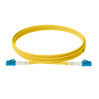 Патч-корд оптический, дуплексный, LC-LC, UPC, 3.0 м., OS2, LSZH, жёлтый (ONTEK.PCO-3.0-DPC.SM.UPC.LL.OS2)