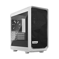 Корпус ПК без блока питания/ Case Fractal Design Meshify 2 Mini TG Clear Tint, Mini-Tower, 1x120mm + 1x140mm, 2xUSB-A 3.2 + 1xUSB 3.2 Type-C mATX, mITX, mDTX White (FD-C-MES2M-02)