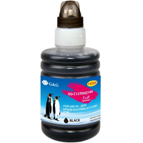 Чернила G&G GG-C13T00Q140 черный 140мл для Epson EcoTank 7700/ 7750 фото 2