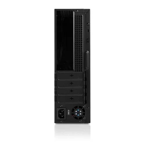 Корпус с блоком питания 400Вт./ Case Foxline mATX Desktop 400W FL-461 mATX case, black, w/ PSU FLEX 400W, w/ 1xUSB3.0+1xType-C (USB2.0) (FL-461-FLX400) фото 4