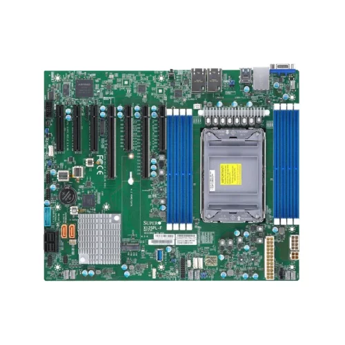 Материнская плата/ MB Supermicro X12SPL-F, ATX 1 LGA-4189, Intel C261A, 8 DIMM DDR4, 10 SATA ports, 1 PCIe 4.0 x16, 1 PCIe 4.0 x8 (in x16 slot), 2 PCIe 4.0 x8, 3 PCIe 3.0 x8, M.2 1 SATA/ PCIe 3.0 x4 2 (MBD-X12SPL-F-B (BUNDLE))