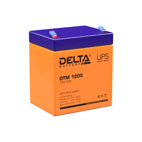 Аккумуляторная батарея Asterion (Delta) DTM 1205 12В/ 5Ач, клемма F2 (90х70х101мм (107мм); 1,8кг; Срок службы 6лет) (ASTERION DTM 1205)