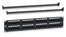 Cabeus PL-48-Cat.5e-Dual IDC Dual IDC, с задним кабельным организатором