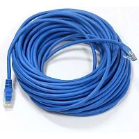 Патч-корд TWT UTP кат. 5e 15 м синий (TWT-45-45-15-BL)