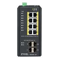 Коммутатор/ ZYXEL RGS200-12P, 12 Port managed PoE Switch, 240 Watt PoE, DIN Rail, IP30, 12-58V DC (RGS200-12P-ZZ0101F)
