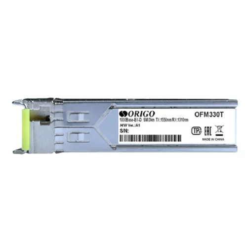 Трансивер/ OFM330T/10KM WDM SFP Transceiver, 1000Base-BX-D, Simplex LC, TX: 1550nm, RX: 1310nm, Single-mode, 10KM (OFM330T/10KM/A1A)