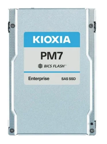 Серверный твердотельный накопитель/ KIOXIA SSD PM7-V, 1600GB, 2.5 15mm, SAS 24G, TLC, R/ W 4200/ 3400 MB/ s, IOPs 720K/ 320K, TBW 8760, DWPD 3 (12 мес.) (KPM71VUG1T60)