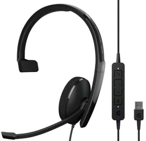 Гарнитура проводная EPOS Sennheiser ADAPT 130 USB, Single-sided HS (1000913)