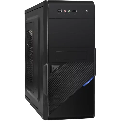 Корпус Exegate Minitower BA-201 Black, mATX, Без БП, 2*USB, Audio (EX284022RUS)