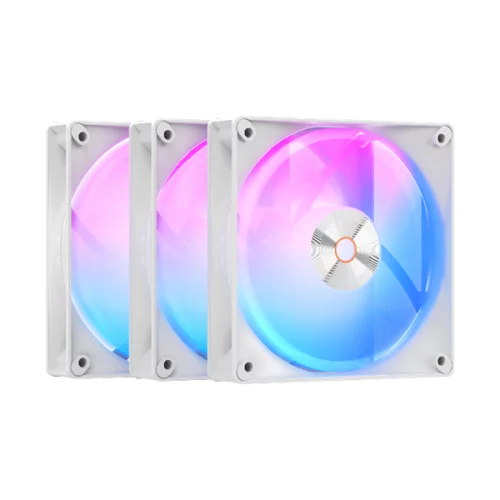 Вентилятор для корпуса Ocypus Delta F12 WH ARGB 3 IN 1, 120x120x25mm, 4-PIN PWM, 500-2000 RPM, 29 DBA MAX, HYDRO BEARING