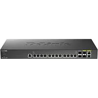 D-Link PROJ Smart L2+ Switch 12x10GBase-T, 2x10GBase-X SFP+, 2xCombo 10GBase-T/ SFP+, CLI, RJ45 Console (DXS-1210-16TC/B1A)