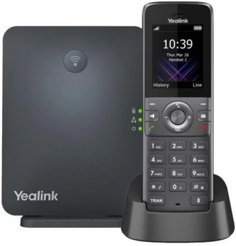 YEALINK W73P DECT-трубка (база W70B + трубка W73H) до 10 SIP - аккаунтов, до 10 трубок на базу, до 20 одноврем. Вызовов