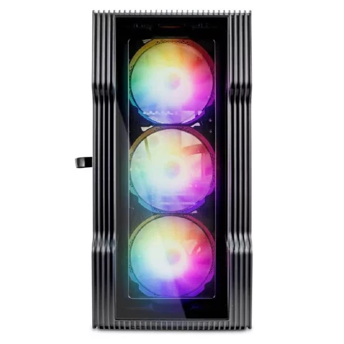 1STPLAYER Корпус TRILOBITE T3-G Black / mATX, TG / 4x 120mm LED fans inc. / T3-G-BK-4F1 фото 2