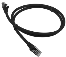 Патч-корд LANMASTER LSZH FTP кат.6A, 1.0 м, черный (LAN-PC45/ S6A-1.0-BK) (LAN-PC45/S6A-1.0-BK)