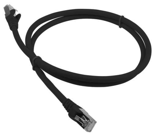 Патч-корд LANMASTER LSZH FTP кат.6A, 1.0 м, черный (LAN-PC45/ S6A-1.0-BK) (LAN-PC45/S6A-1.0-BK)