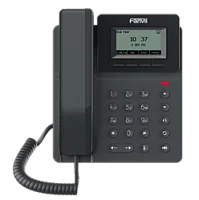 SIP-Телефон Fanvil V50P (Замена X301/X301P), 2 SIP-акк., 2,3", 132x64 Ч/Б экран, POE, БП в комп., 2x100 Mbps (V50P#TRL)