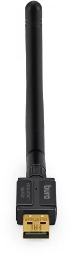 Адаптер USB Buro BU-BT532 BT5.3+EDR class 1 100м черный фото 3