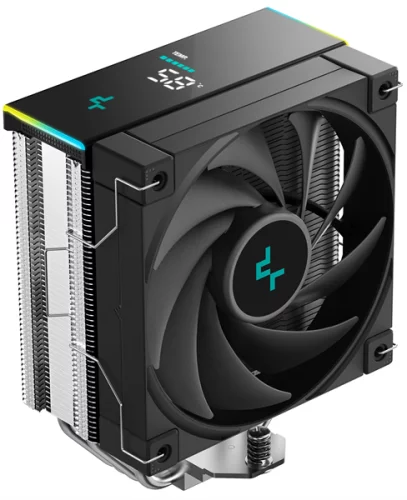 Кулер для процессора DEEPCOOL AK400 DIGITAL SE LGA1700/1200/115X/AM5/AM4 (18шт/кор, TDP 220W, PWM, Fan 120mm, 4 тепл. трубки, ARGB, черный) RET (R-AK400-BKADMN-GJD)