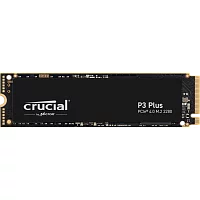 Crucial SSD P3 Plus, 2000GB, M.2(22x80mm), NVMe, PCIe 3.0 x4, QLC, R/ W 5000/ 4200MB/ s, IOPs н.д./ н.д., TBW 440, DWPD 0.1 (12 мес.) (CT2000P3PSSD8)
