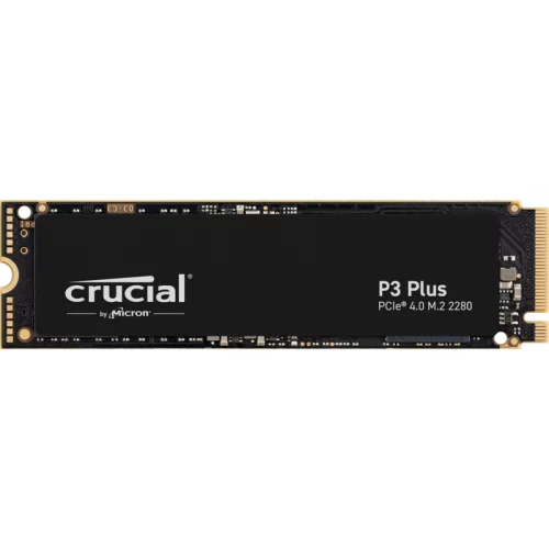 Crucial SSD P3 Plus, 2000GB, M.2(22x80mm), NVMe, PCIe 3.0 x4, QLC, R/ W 5000/ 4200MB/ s, IOPs н.д./ н.д., TBW 440, DWPD 0.1 (12 мес.) (CT2000P3PSSD8)