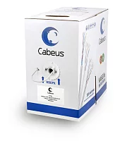 Cabeus UTP-4P-Cat.6-SOLID-GY витая пара UTP (U/ UTP), категория 6, 4 пары (23 AWG), одножильный, PVC нг(А)-LS, серый (305 м)