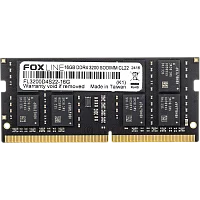 Память оперативная/ Foxline SODIMM 16GB 3200 DDR4 CL22 (1Gb*8) (FL3200D4S22-16GSS)