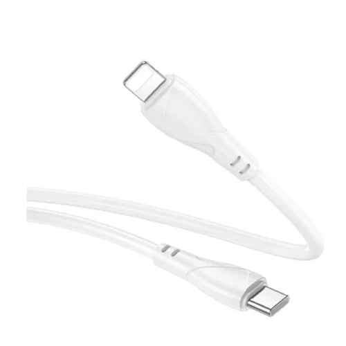 BOROFONE BX121/ PD кабель Type-C-Lightning/ 1m/ 27W/ Нейлон/ белый (B-23016) фото 2