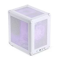 Корпус без блока питания/ Case JONSBO C6, Mini-Tower, no fan, 1xUSB-A 3.2 + 1xUSB-C 3.2, mATX, mITX White (C6 WHITE)
