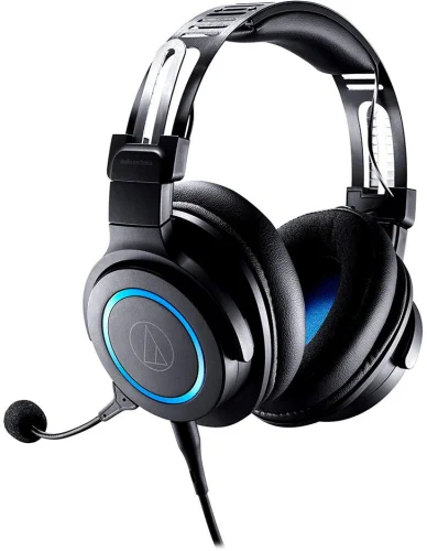 Наушники с микрофоном Audio-Technica ATH-G1 черный/синий 2м мониторные оголовье (80000808) фото 2