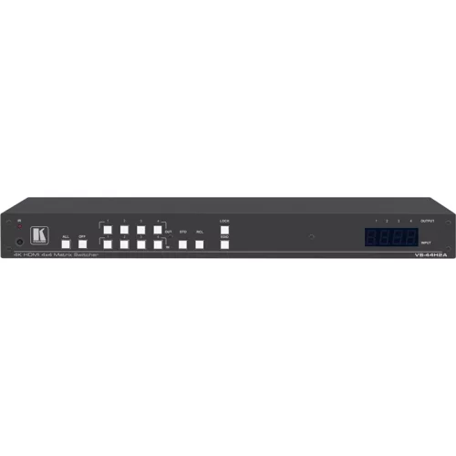 Матричный коммутатор 4х4 HDMI с деэмбеддированием звука; поддержка 4K60 4:4:4 [20-80445030] (VS-44H2A)
