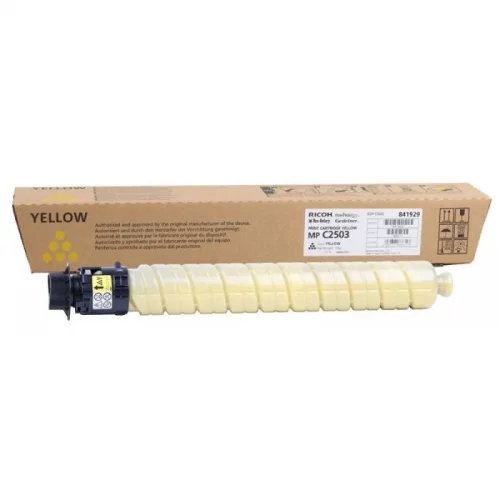 MP C2503 Тонер-картридж желтый/ MP C2503 PRINT CARTRIDGE YELLOW (841929)