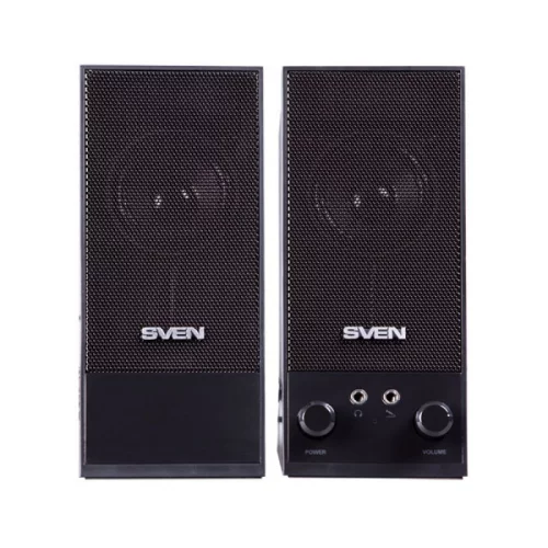 SVEN SPS-604, чёрный, акустическая система 2.0, мощность 2х2 Вт(RMS) (SV-0120604BK)