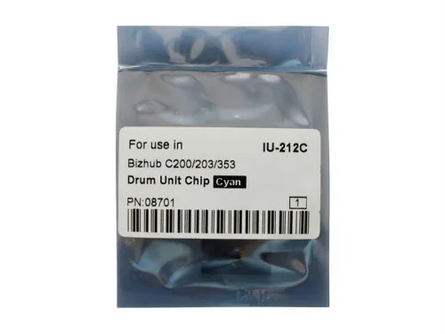 Чипы Чип драм-юнита для KONICA MINOLTA Bizhub C200/C200E/C203/C253/C353 (CET) Cyan, (WW), 90000 стр., (унив.), CET8701