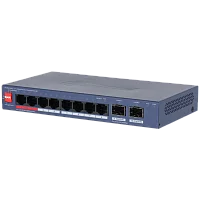 Коммутатор Dahua DH-CS4210-8GT-110 (L2) 8x100Мбит/с 2xКомбо(1000BASE-T/SFP) управляемый