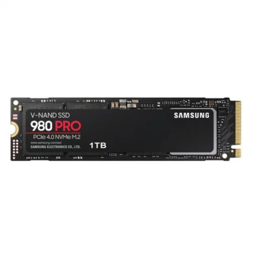 Твердотельный накопитель Samsung SSD 1TB 980 PRO (MZ-V8P1T0BW) (MZ-V8P1T0BW) Твердотельные накопители/ Samsung SSD 980 PRO, 1000GB, M.2(22x80mm), NVMe 1.3c, PCIe 4.0 x4, 3-bit MLC, R/W 7000/5000MB/s, IOPs 1 000 000/1 000 000, DRAM buffer 1024MB, TBW 600, DWPD 0.33 (12 мес.) (MZ-V8P1T0BW)