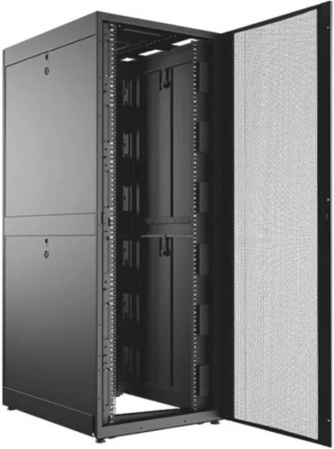 Шкаф серверный C3 Solutions (C3.RF4802) напольный 48U 600x1200мм пер.дв.перфор. 2 бок.пан. задн.дв.перфор. направл.под закл.гайки 1500кг черный 150кг 2249мм сталь
