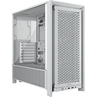 Корпус без блока питания/ Case Corsair Frame 4000D RS, Midi-Tower, TG, 3x120mm, 2xUSB-A 3.2, 1xUSB 3.2 Type-C, E-ATX, ATX, mATX, mITX White (CC-9011313-WW)