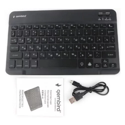 Клавиатура беспроводная Gembird KBW-4N {78 кл., ножничный механизм, бесшумная} фото 2
