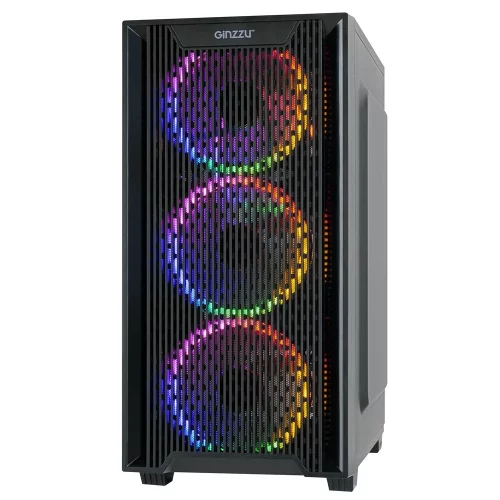 Ginzzu CL650 mATX FAN 4*12FRGB передняя панель Решетка фото 2