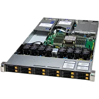 Серверная платформа/ Supermicro Server SYS-112H-TN 1U (1x LGA4710 / 16x DDR5 RDIMM / 12x Hs 2.5" NVMe / 2x M.2 NVMe / VROC Premium / 3x PCIe 5.0 x16 / 2x 10GbE RJ45 Intel X710 / 2x 1200W Power) (SYS-112H-TN (BUNDLE1))