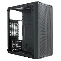 Корпус Ginzzu B171 2*USB 2.0,AU боковая панель стекло передняя сетка (B171#NTL)