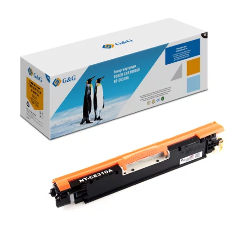 Тонер-картридж G&G NT-CE310A, черный / 1200 страниц для HP Color LaserJet CP1025/ 1025nw, Canon LBP-7010C