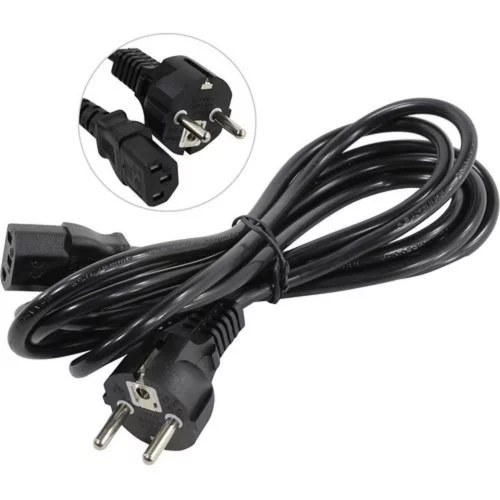 Exegate EP280650RUS Кабель питания ExeGate Power PC-3P (Евровилка Schuko-]С13) VDE-250V-3*0.75mm2, медь, черный, 3м.
