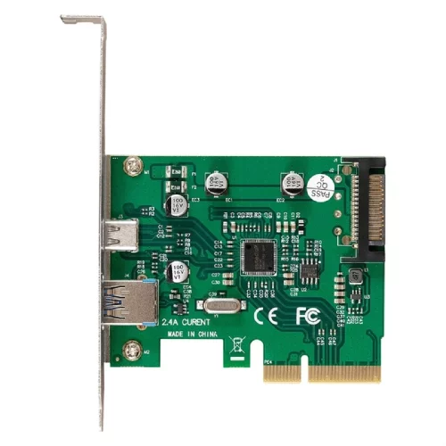 Exegate EX298302RUS Контроллер ExeGate EXE-320-1A1C (PCI-E x4 v3.0, USB3.2 Gen2 1xType-A + 1xType-C ext., SuperSpeed+ скорость до 10 Гбит/с, разъем доп.питания, ASMedia Chipset ASM1142) фото 3