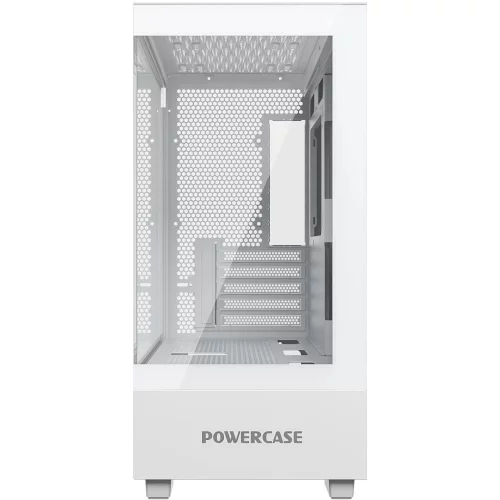 Powercase Vision Micro M, Tempered Glass, белый, mATX (CVMMW-L0) фото 2