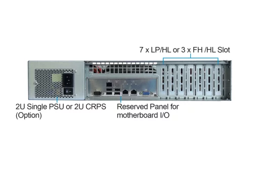 Серверный корпус/ 8-port 12Gbps SAS/ SATA BP and 550W 2U Single PSU (CS-R25-42P) фото 3
