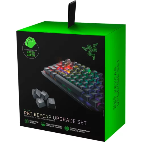 Кейкапы для клавиатуры Razer PBT Keycap Upgrade Set - Razer Green/ Razer PBT Keycap Upgrade Set - Razer Green (RC21-01490400-R3M1)