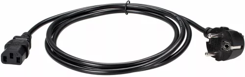 Кабель Premier 5-280L IEC C13 Евровилка угловой 1м (5-280L(0.75) 1.0) черный (Bulk)