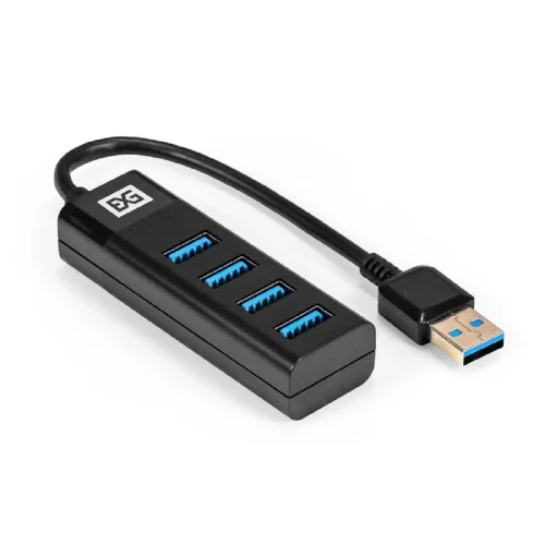 Exegate EX296925RUS USB-Хаб (концентратор) 4-в-1 ExeGate DUB-4TP (кабель-адаптер USB3.0 --] 4xUSB3.0, Plug&Play, черный)