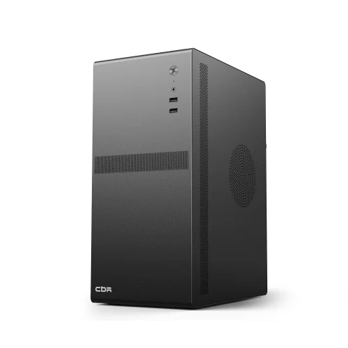 CBR Корпус mATX Minitower V201, c БП PSU-ATX550-12MD (550W/120mm), 2*USB 2.0, HD Audio+Mic, Black [PCC-MATX-V201-550W] фото 3
